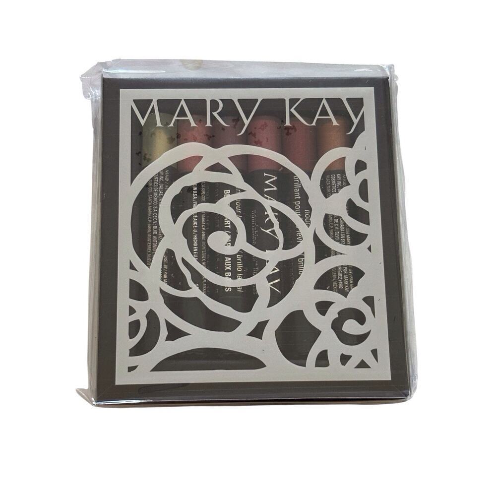 NEW Sealed Mary Kay Mini Nourishine Plus Lip Gloss Set 6 Shades